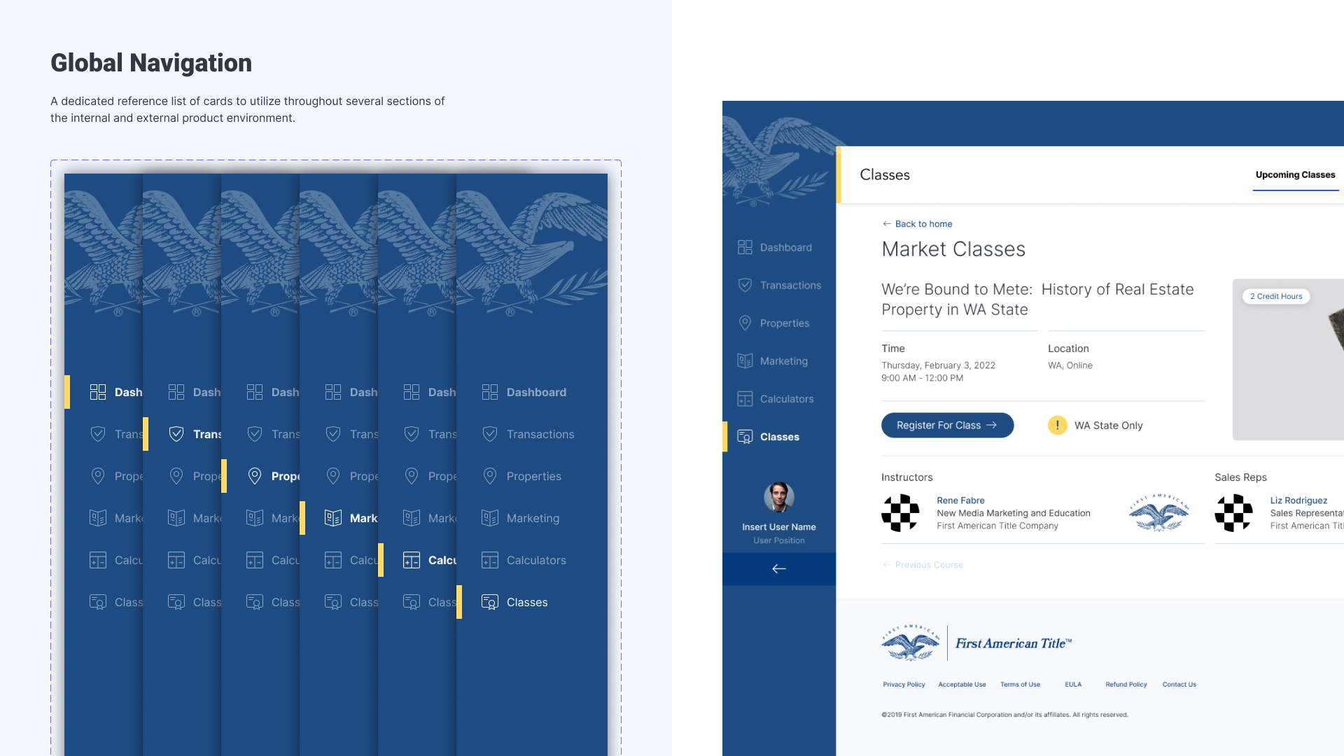 Data points on top of landscape